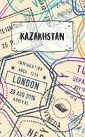 Kazakhstan: Dotted Travel Diary Notebook or Journey Dotted Grid Journal - Holiday Trip Pocketbook for Men and Women with Dots