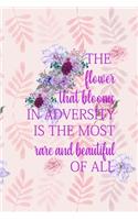 The Flower That Blooms In Adversity Is The Most Rare And Beautiful Of All