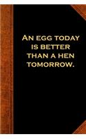 2020 Weekly Planner Ben Franklin Quote Egg Today Vintage Style 134 Pages