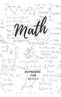 Math Notebook for Genius: 0.5 inch Grid paper - Square Graph paper / Graph paper Composition Notebook / Journal - Pure Mathematics - Applied Mathematics - Physics - For All S