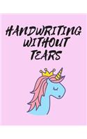 Handwriting Without Tears: Primary Composition Notebook Story Paper Journal: Dashed Midline And School Exercise Book - 120 Story Pages - Unicorn