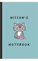 Willow's Notebook: Personalized Notepad for Willow