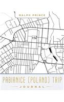 Pabianice (Poland) Trip Journal: Lined Travel Journal/Diary/Notebook with Pabianice (Poland) Map Cover Art