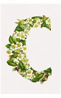 Floral Initials Dot Grid Journal - C