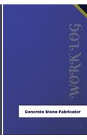Concrete Stone Fabricator Work Log: Work Journal, Work Diary, Log - 126 pages, 6 x 9 inches(Orange Logs/Work Log)