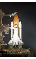 Space Shuttle Launch Platform Night Science Journal
