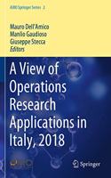 View of Operations Research Applications in Italy, 2018