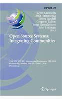 Open Source Systems: Integrating Communities