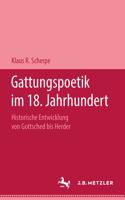 Gattungspoetik Im 18. Jahrhundert