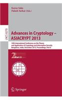 Advances in Cryptology -- Asiacrypt 2013