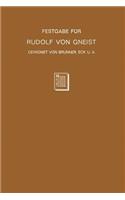 Festgabe Für Rudolf Von Gneist Zum Doktorjubiläum Am XX. November MDCCCLXXXVIII
