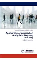 Application of Association Analysis in Weaving Industry