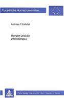 Herder Und Die Weltliteratur