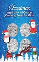 Christmas Inspirational Quotes Coloring Book for Girls