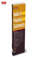 Taxmann's Audit of Financial Statements â€“ Detailed guidance through audit life cycle with detailed explanations, practical examples, and templatesâ€”for audit professionals aligned with ICAI standards
