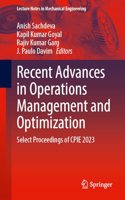 Recent Advances in Operations Management and Optimization