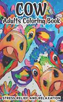 Cow Adults Coloring Book