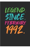 Legend Since February 1992