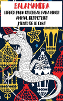 Libros para colorear para niños - Menos de 10 euro - Animal geométrico - Salamandra