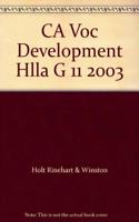 CA Voc Development Hlla G 11 2003