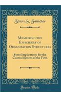 Measuring the Efficiency of Organization Structures: Some Implications for the Control System of the Firm (Classic Reprint)