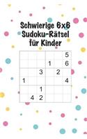 Schwierige 6x6 Sudoku-Rätsel für Kinder