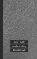 2019 - 2020 Academic diary week per page