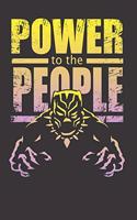 Power To The People Notebook Journal: Power To The People Notebook Journal Gift College Ruled 6 x 9 120 Pages
