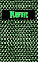 120 Page Handwriting Practice Book with Green Alien Cover Maddie: Primary Grades Handwriting Book