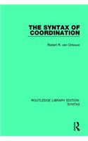 The Syntax of Coordination