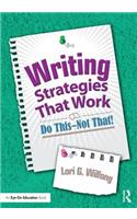Writing Strategies That Work