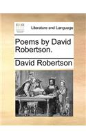 Poems by David Robertson.