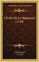 L'Ecole De La Mignature (1759)