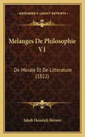 Melanges De Philosophie V1