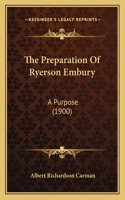 Preparation Of Ryerson Embury