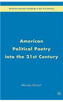 American Political Poetry in the 21st Century