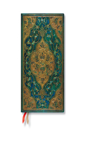 Paperblanks 2024 Turquoise Chronicles 12-Month MIDI Horizontal Elastic Band Closure 160 Pg 100 GSM