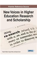 New Voices in Higher Education Research and Scholarship