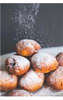 Homemade Fritters with Powdered Sugar Journal: 150 Page Lined Notebook/Diary