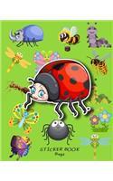 Sticker Book Bugs: Blank Permanent Sticker Book