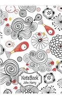 Fish and Flower Design: Notebook Journal Diary