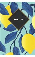 Soudan: Carnet de voyage ligné - Journal de voyage pour hommes et femmes avec lignes