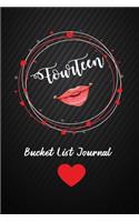 Fourteen Bucket List Journal: 14th Birthday Gifts For Women. 6x9 Inch 100 Pages Perfect Birthday Gift Notebook For Women. Lined Pages, Birthday Gift For 14 Year Old Woman