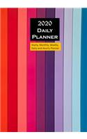 2020 Daily planner Rainbow Colour