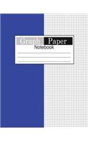 Graph Paper Notebook: Geometric Design Quad Ruled Notebook Composition Notebook Graph Paper Math Notebook Blue Cover