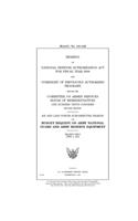 Hearing on National Defense Authorization Act for Fiscal Year 2009 and oversight of previously authorized programs before the Committee on Armed Services, House of Representatives, One Hundred Tenth Congress, second session