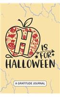 H is for Halloween - A Gratitude Journal