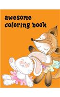awesome coloring book: Children Coloring and Activity Books for Kids Ages 3-5, 6-8, Boys, Girls, Early Learning(15 Animals in Detail)