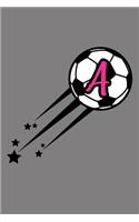 A Monogram Initial Soccer Journal