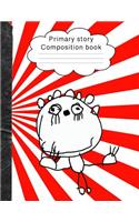 Primary story composition book